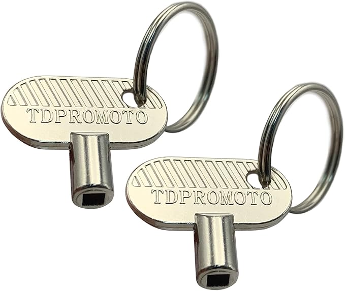 Sprinkler Controller Door Key Sprinkler Timer Lock Key for Orbit and Hydro-Rain, Metal (2pcs)