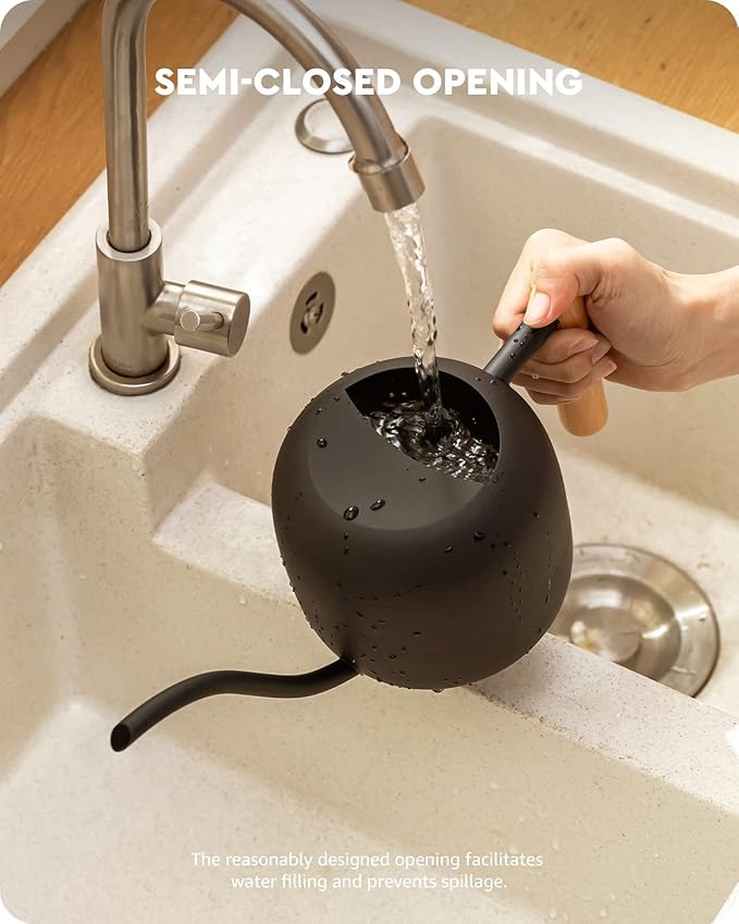 Baffect Watering Can Indoor Plants, 1.2L/41OZ Cute Watering Can Pot, Metal Stainless Steel Garden Water Can with Long Spout for Indoor House Plants Bonsai Outdoor Garden Flower Decorative
