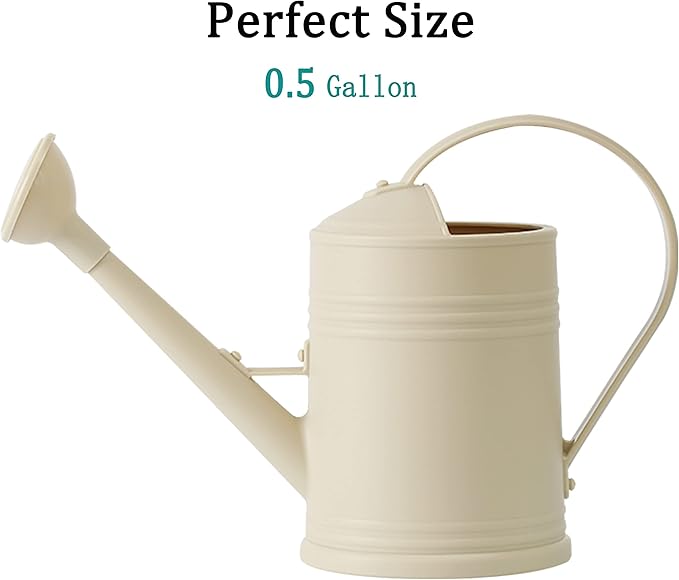 Watering Can for Indoor Plants, Flower Watering Can, Plastic Water Can for Plants with Sprinkler Head 68 oz, 1/2 Gallons