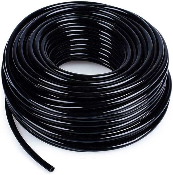Drip Irrigation kit Plant Watering System Gravity Fed Irrigation Water Drip Setfor Garden Greenhouse Yard Lawn Home or Vacation Use 5M 4/7" Tube 5 Nozzles