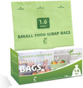 100% Compostable 1.6 Gallon Trash Bags, 6 Liter, 150 Count Kitchen Food Scrap Small Compost Bags for Countertop Bin with Europe EN13432 Certified