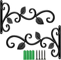 2 Pack Plants Hangers Outdoor Indoor Decor, Wall Hooks for Hanging Plant Bracket, Plant Hooks for Bird Feeder, Wind Chime, Lights, Lanterns