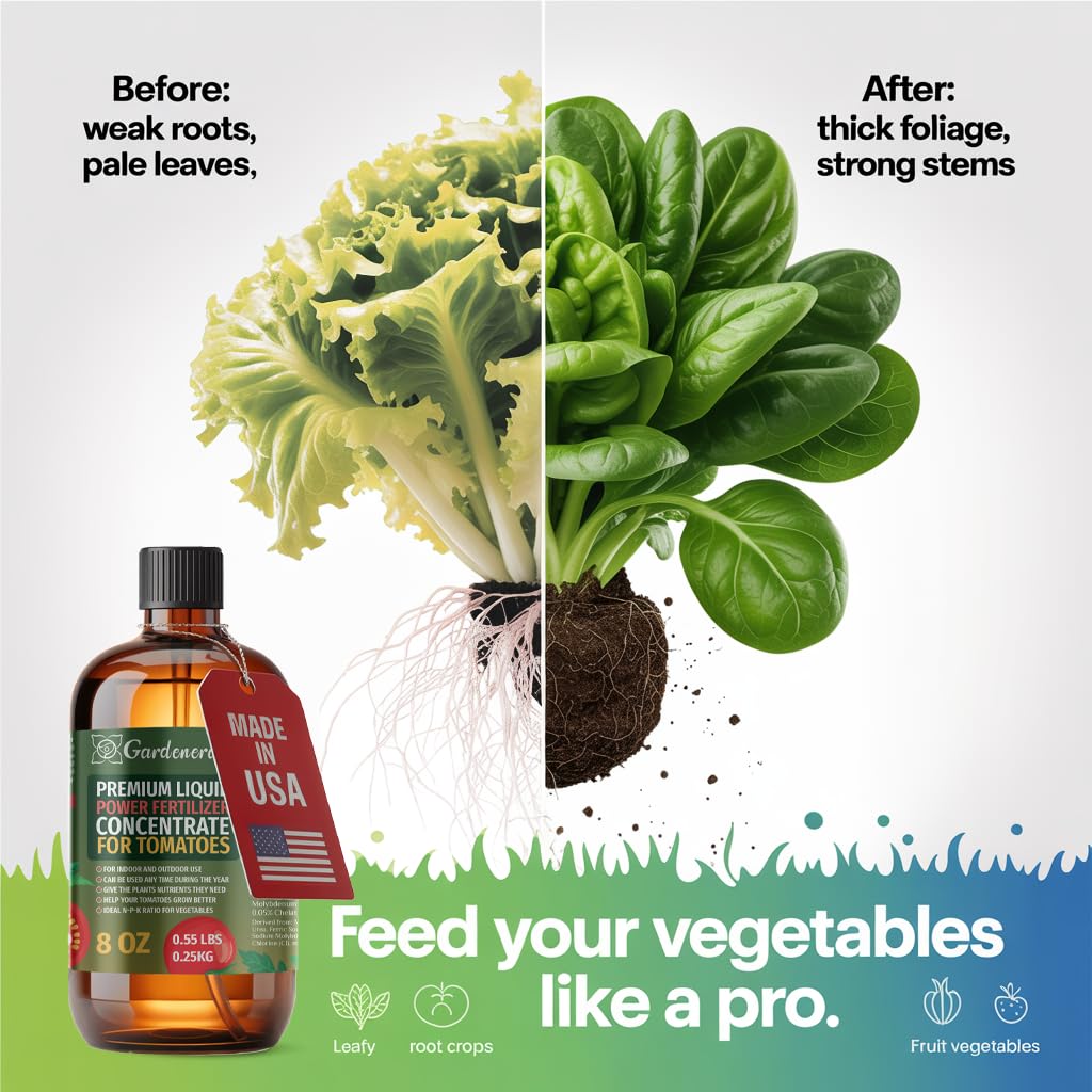 Liquid Power Squash Fertilizer Spray – Ready-to-Use Liquid Plant Food Mist for Squash – Premixed, Easy Application – Fast-Acting Formula for Growth, Roots & Yield – Indoor & Outdoor Use – 8 oz