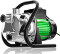 Water Transfer Pump 1.6HP 1800GPH Shallow Well Pump Electric Garden Pressure Booster Pumps for Pool Draining Farm Irrigation Lake Lawn Sprinkler System