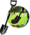 Small Shovel for Digging, 31 Inch Metal Spade Shovel with D-Grip Handle, Lightweight Short Gardening Digging Shovel