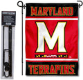 College Flags & Banners Co. Maryland Terrapins Garden Flag with Stand Holder