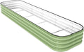 DaisyVibe Raised Garden Bed Kit, Planter Raised Garden Boxes Outdoor, Oval Large Metal Raised Garden Beds for Vegetables Flowers (Green, 8ftx2ftx1ft)