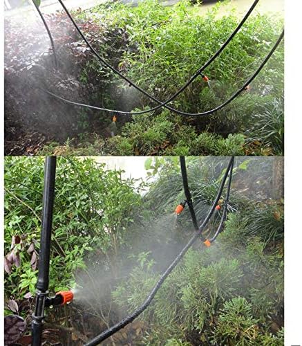 Drip Irrigation kit Plant Watering System Gravity Fed Irrigation Water Drip Setfor Garden Greenhouse Yard Lawn Home or Vacation Use 10M 8/11" Tube 10 Nozzles