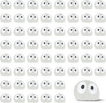 Glow in The Dark Tree Elves Fairy 60Pcs Mini Resin Elf Fairy Garden Accessories Little Briquettes Elves Miniature Figurines, Micro Landscape Gnomes Dollhouse Ornament Potted Plants Decorations