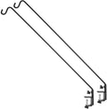 Ashman Deck Hook (2 Pack, 49-Inch Deck Hook), Double Forged Solid Metal Single Piece Rod, Ideal for Bird Feeders, Plant Hangers, Coconut Shell Hanging Baskets, and Lanterns.