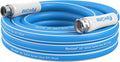 Fevone 12 ft Garden Hose, Heavy Duty Water Hose, Hybrid Polymer, Kink Resistance, Flexible, Durable, Leak Free, Aluminum Fittings, 3/4" GHT, 5/8" ID, 600 Psi, Drinking Water Safe