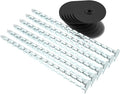 200 Pack Landscape Stakes with Gasket Caps - 6.3 Inch Heavy-Duty Galvanized Steel Garden Spikes are Used to Fixing Weed Barrier, Artificial Lawn, Patio Rug, Etc