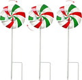 Windmill Decoration，Outdoor Metal Stakes, Wind Catcher Spinner Garden Stakes, Outdoor Wind Spinners, Yard Patio Decoration, Set of 3