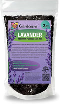 Organic Lavender Soil Mix by Gardenera - Provide The Best Growing Medium for Your Plants - 2 QUARTS