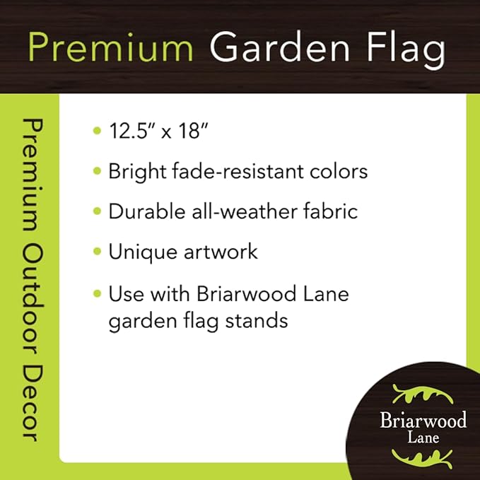 Briarwood Lane Fall Leaves Monogram Letter T Garden Flag