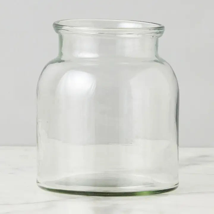 Clear Mason Jar Flower Vase