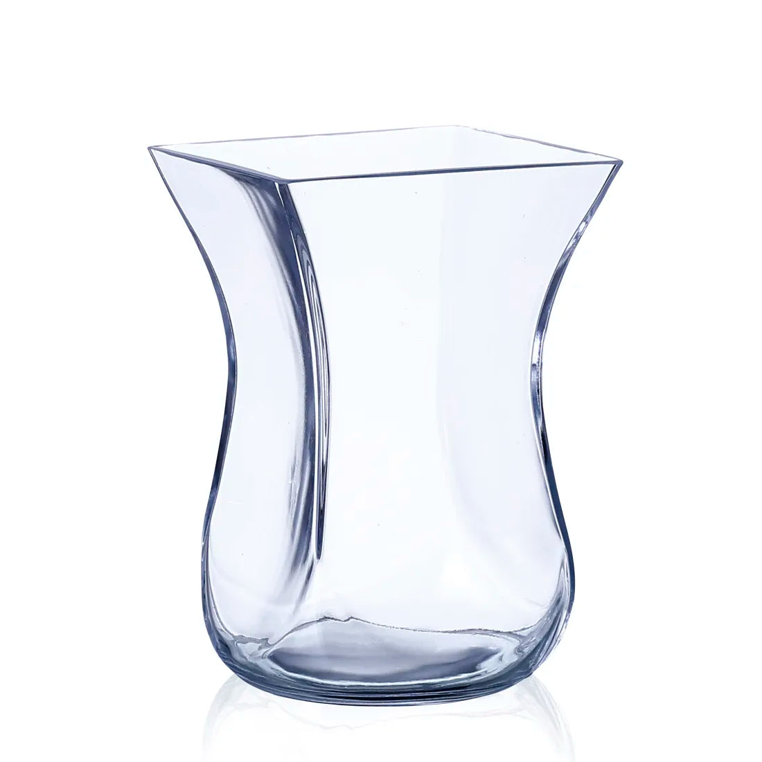 9"H Clear Glass Vase