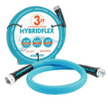 Aqua Joe HybridFLEX Lead-in Kink-Free Garden Hose, 3-Foot, 500 PSI Burst Rating