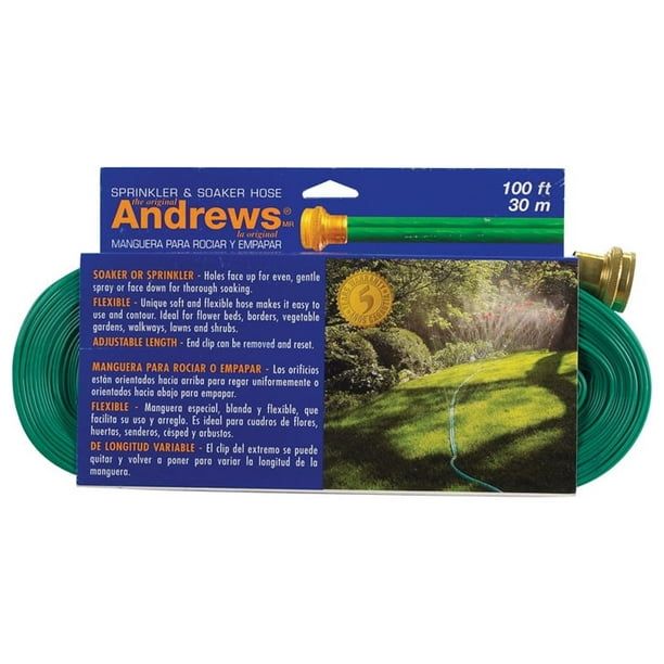 Andrews 10-12349 100' Tube Sprinkler & Soaker Garden Hose