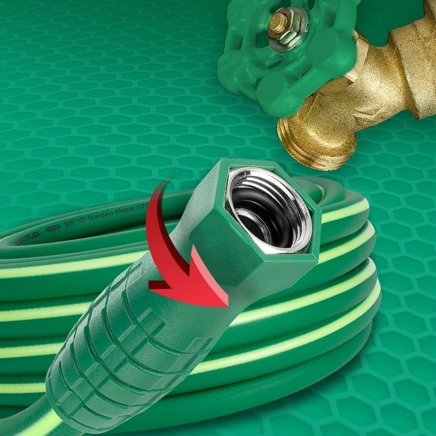 SmartFlex? Garden Hose, 5/8" x 75', 3/4" - 11 1/2 GHT Fittings