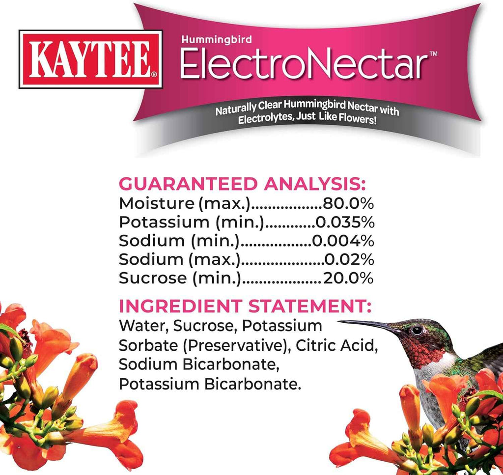 Kaytee Hummingbird ElectroNectar – Ready to Use, 64 oz