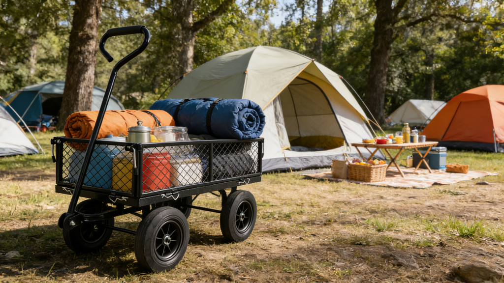 Solid Wheels Garden Cart Wagon