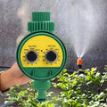 Outdoor plastic garden hose equipped with electronic automatic irrigation timer