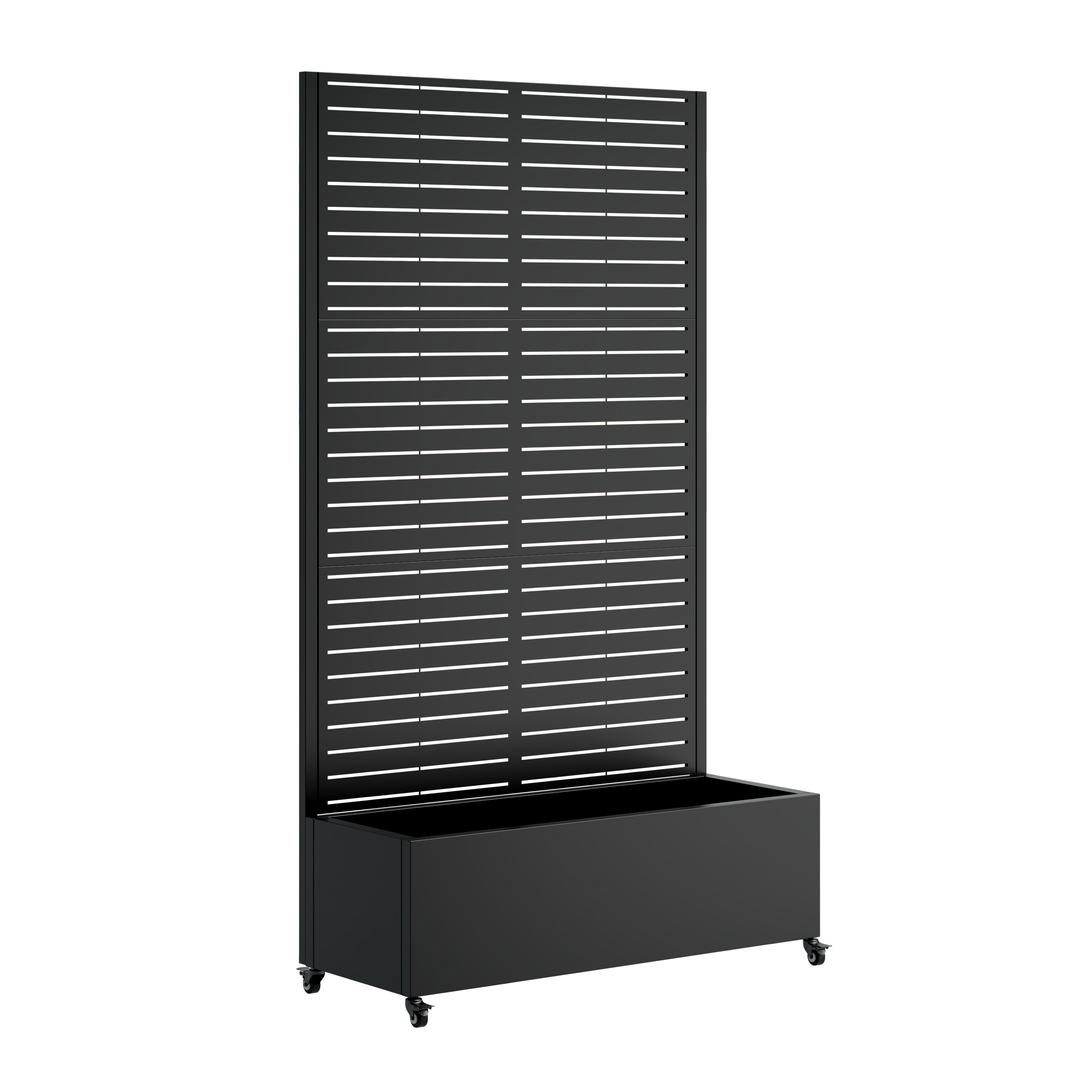 Metal Planter Box with Trellis, 73' x 35' x 16" Raised Garden Bed