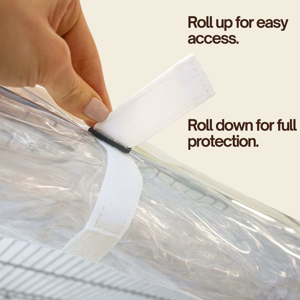 Storage Shelving Unit Cover, fits racks 60" W x 24 D x 72 H All Clear PVC