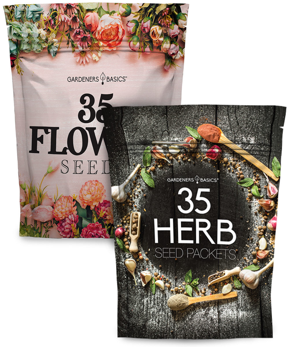 Herb and Flower Garden Gift Set: 70 Seed Packets