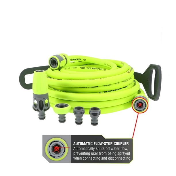 Flexzilla? Garden Hose Kit with Quick Connect Attachments, 1/2" x 50'