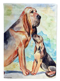 Bloodhound Momma's Love Garden Flag – Decorative Outdoor Yard Flag