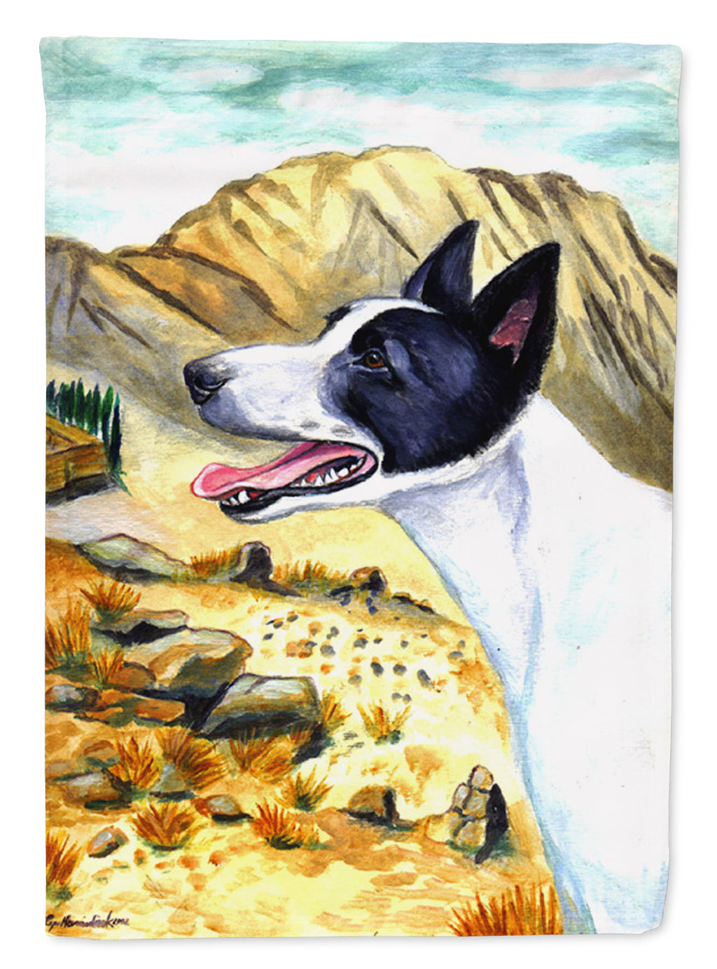 Canaan Dog  Garden Flag – Decorative Outdoor Yard Flag