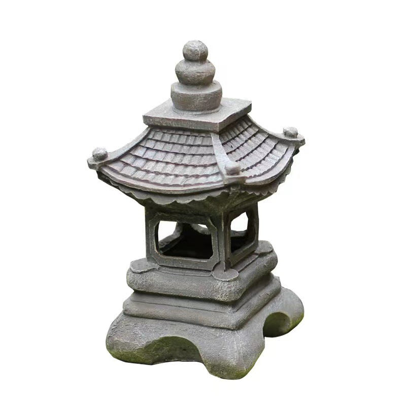 Japanese Style Solar GD Zen Garden Resin Lamp Landscape Resin