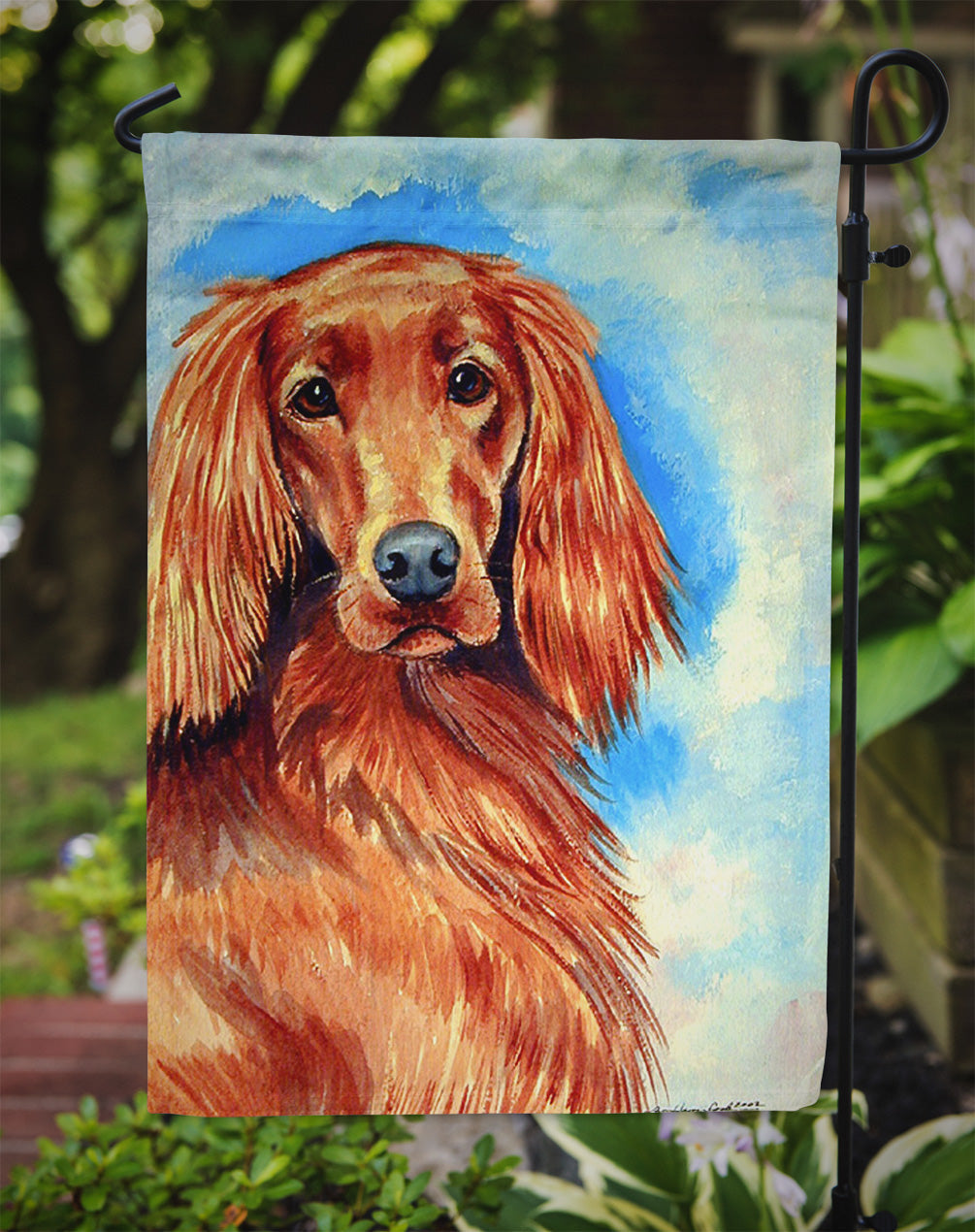 Irish Setter Garden Flag – Decorative Outdoor Yard Flag