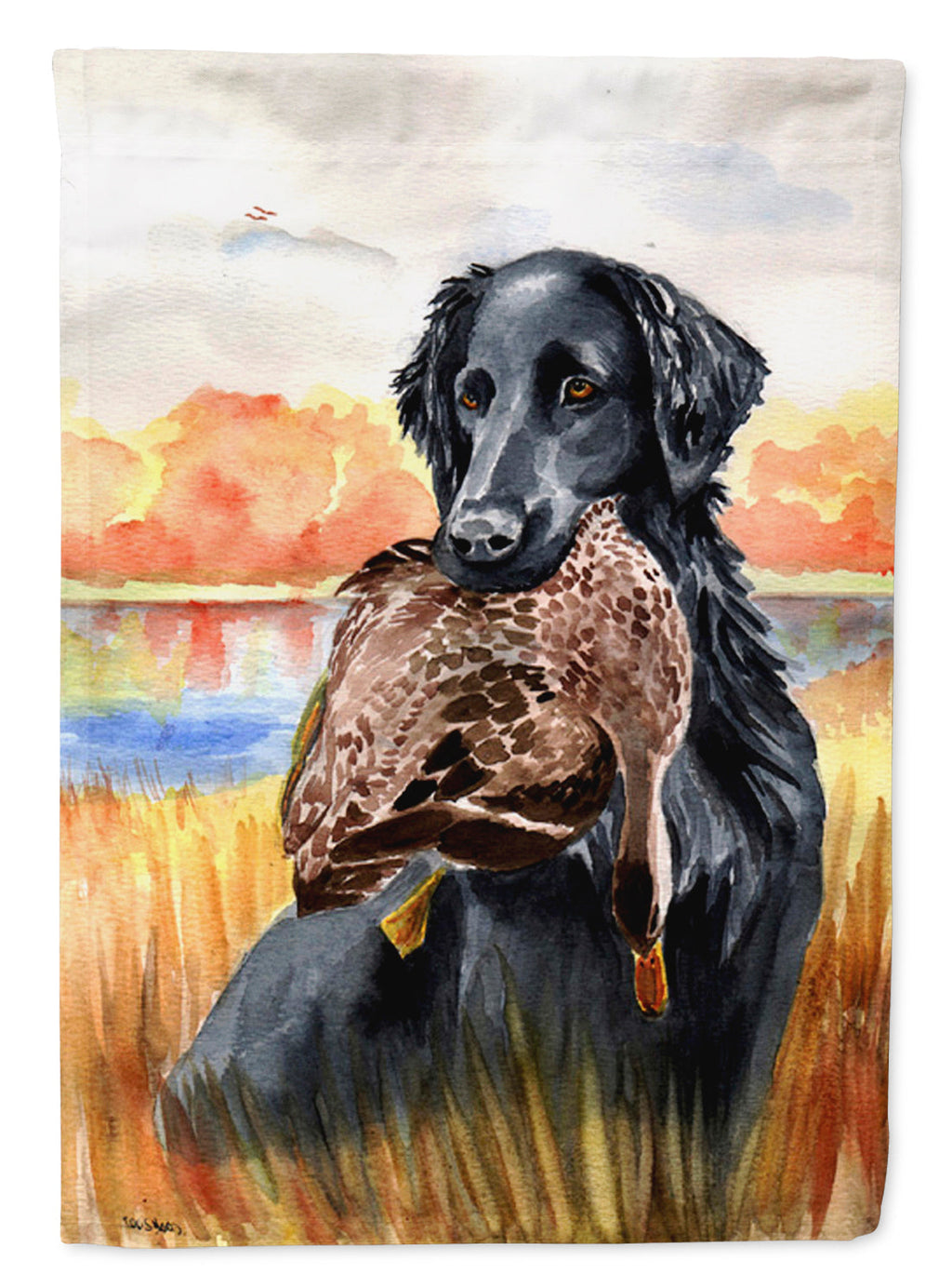 Flat Coated Retriever Garden Flag – Decorative Outdoor Yard Flag 7032GF