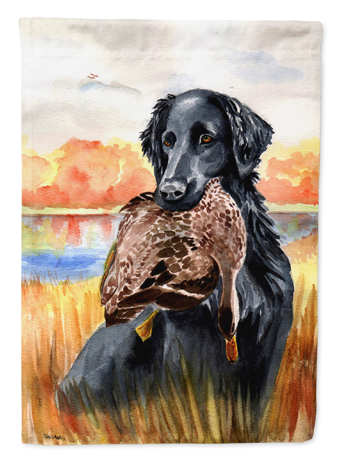 Flat Coated Retriever Garden Flag – Decorative Outdoor Yard Flag 7032GF