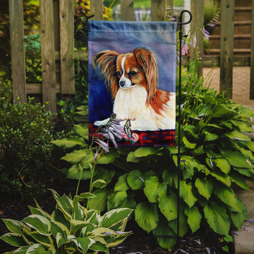 Sable Papillon with a Butterfly and rose Garden Flag – Decorative Outdoor Yard Flag