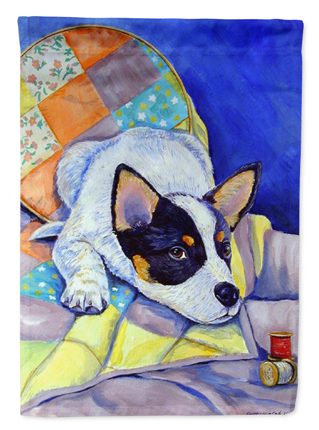 Australian Cattle Dog Sew Perfect  Garden Flag – Decorative Outdoor Yard Flag