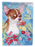 Chihuahua in flowers Garden Flag – Decorative Outdoor Yard Flag