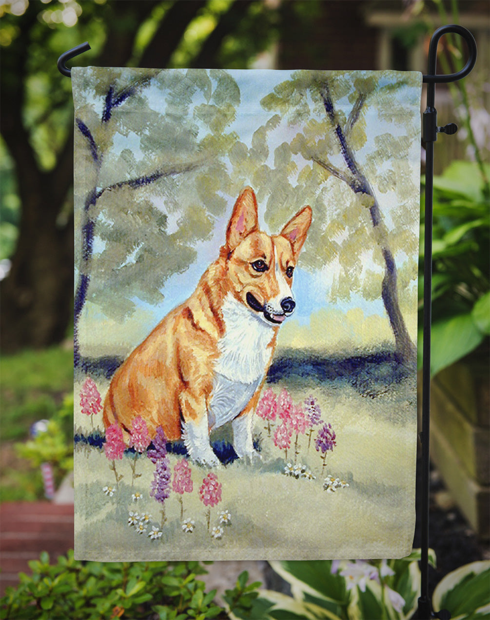 Corgi Garden Flag – Decorative Outdoor Yard Flag 7054GF
