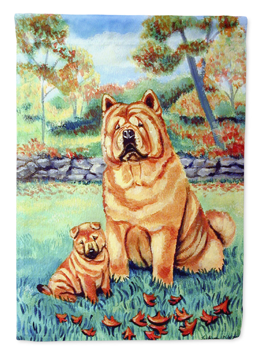 Chow Chow Momma's Love Garden Flag – Decorative Outdoor Yard Flag