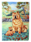 Chow Chow Momma's Love Garden Flag – Decorative Outdoor Yard Flag