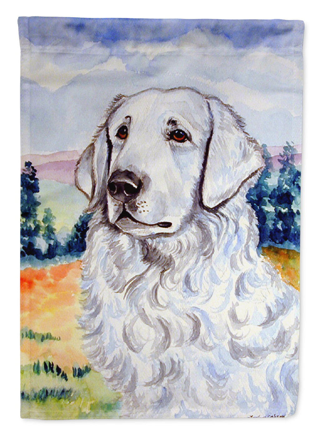 Kuvasz Garden Flag – Decorative Outdoor Yard Flag