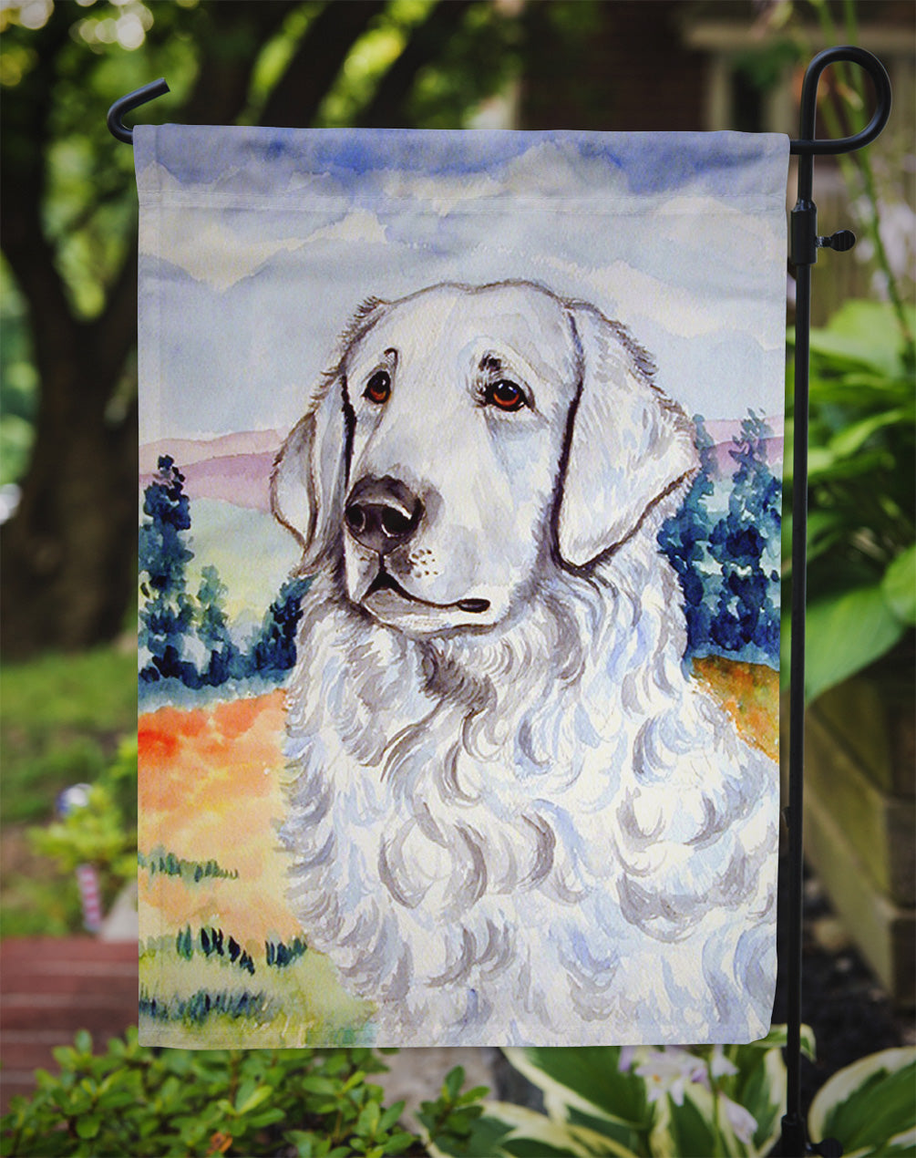 Kuvasz Garden Flag – Decorative Outdoor Yard Flag