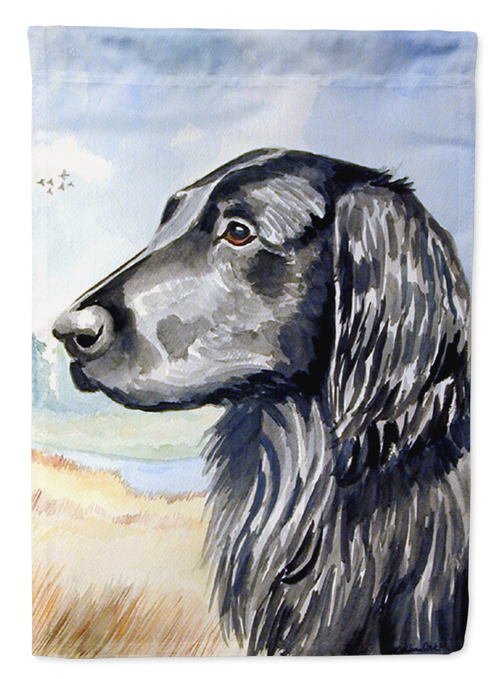 Flat Coated Retriever Garden Flag – Decorative Outdoor Yard Flag 7064GF