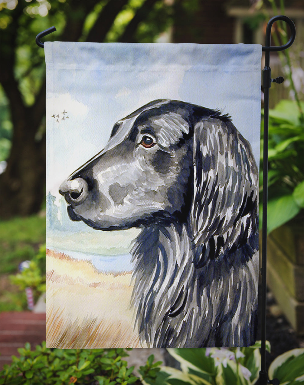 Flat Coated Retriever Garden Flag – Decorative Outdoor Yard Flag 7064GF