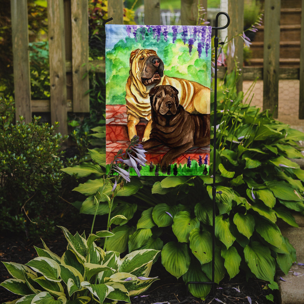 Shar Pei Patio Peis Garden Flag – Decorative Outdoor Yard Flag