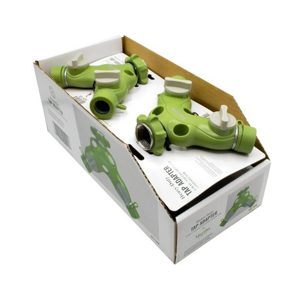 Martha Stewart MTS-TA2M 2-Way Metal Garden Hose Tap Adapter Y-Splitter