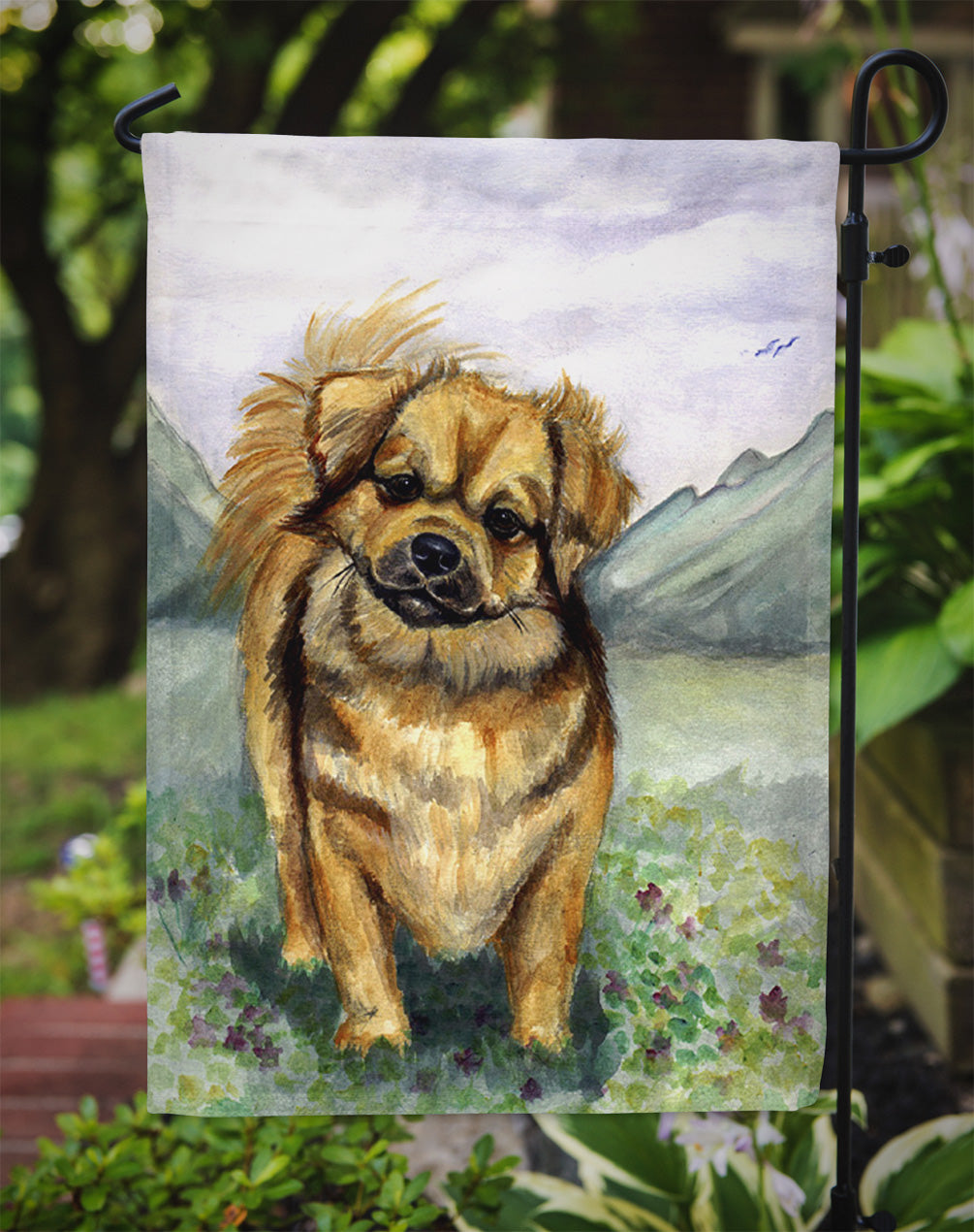 Tibetan Spaniel Garden Flag – Decorative Outdoor Yard Flag 7075GF